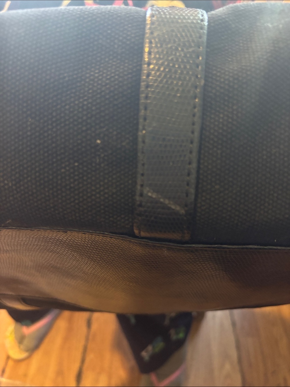 Victoria's Secret Black Canvas Weekend Travel Duffel Bag - Picture 12 of 16